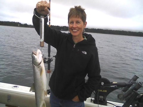 Karen with fish